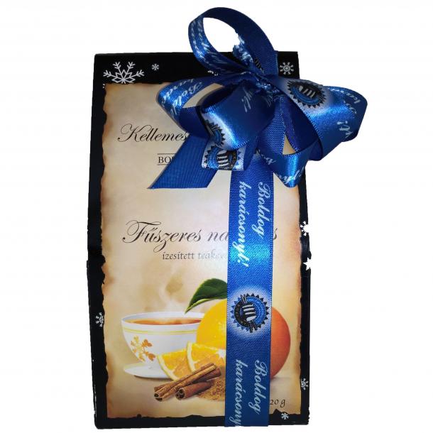 Teakeverék díszszalaggal